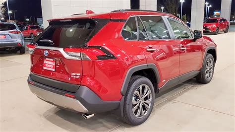 2023 Toyota RAV4 Limited Hybrid In Red Pearl - YouTube