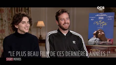 Interview Timothée Chalamet & Armie Hammer - Call Me By your Name - YouTube