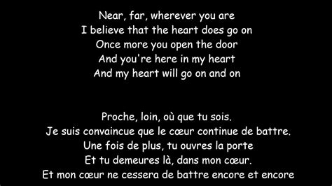 Celine dion my heart will go on song words - subtitlehow