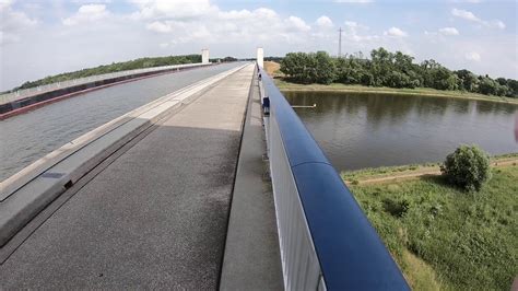 Magdeburg Water Bridge / Kanalbrücke Magdeburg, Saxony-Anhlat, Germany ...