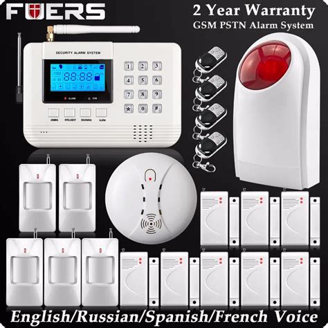 Wireless LCD GSM PSTN Home Alarm Security DIY Burglar House Fire ...