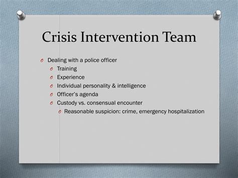 PPT - Crisis Intervention Team PowerPoint Presentation, free download - ID:2735790