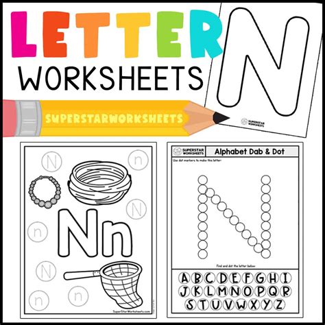 Letter N Worksheet - Superstar Worksheets