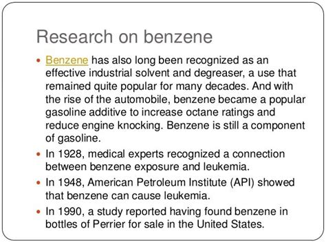 25 Industries which use Benzene, also used in carbonated drinks