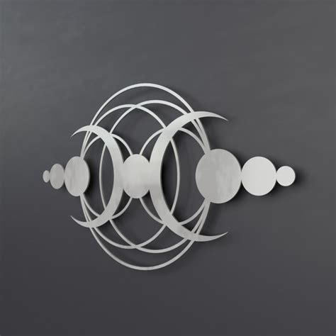 Crop Circle Modern Abstract Metal Wall Art Sculpture, Large Metal Wall ...