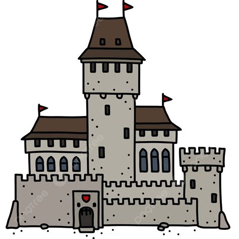 The Old Stone Castle Castellated Cartoon Fairy Vector, Castellated, Cartoon, Fairy PNG and ...