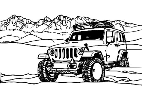 Jeep Coloring Pages