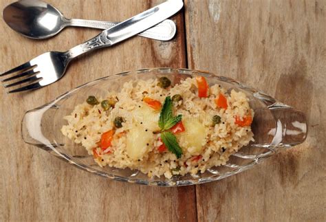 Indian Veg Biryani, Veg Pulav, Indian Vegetable Pulao Stock Photo ...