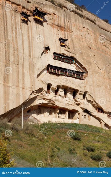 Matisi Grottoes stock image. Image of lanzhou, horsehoof - 55841761