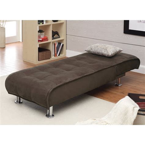 Sophisticated Chaise Sofa Bed, Brown - Walmart.com