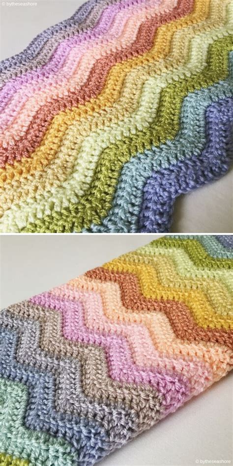 Crochet Ripple Stitch - Free Patterns and Inspiration | Crochetpedia