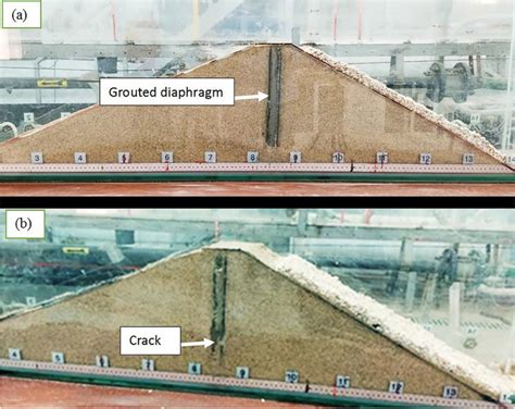 The two studied earth dam models a homogenous earth-fill dam with a ...