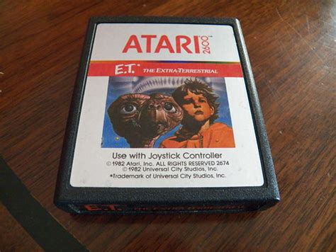 ET Atari 2600 game cartridge | dated 1982-this is one of the… | Flickr