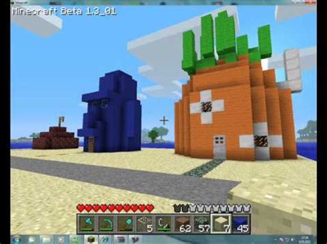 SPONGEBOB's HOUSE AND SPONGEBOB IN MINECRAFT - YouTube