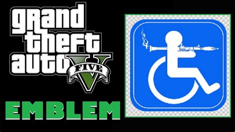 Grand Theft Auto 5 / GTA 5 / GTA V : Funny Handicap Sign Emblem ...