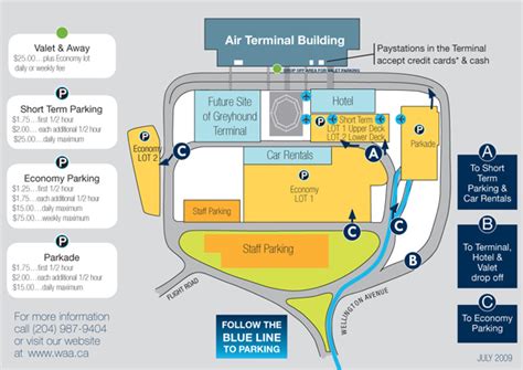 Airport Parking: Just Follow the Blue Line - Access Winnipeg