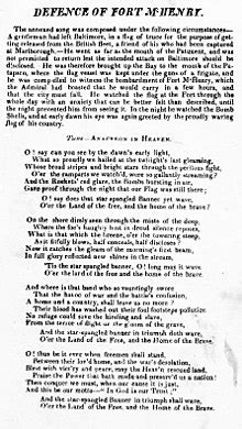 Star Spangled Banner Lyrics