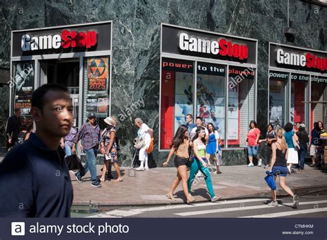 A Gamestop video game store in the Herald Square shopping district in New York on Tuesday, July ...