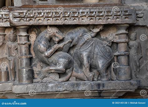 Chaturbhuj Temple Architecture in Khajuraho Stock Photo - Image of ...