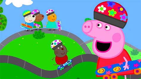 Learning To Skateboard! 🛹 | Peppa Pig Official Full Episodes - YouTube