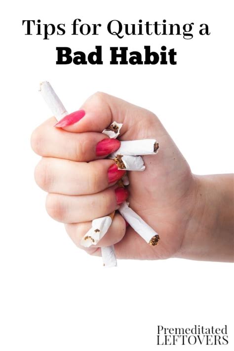 Tips for Quitting a Bad Habit