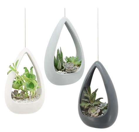 Home Depot Is Selling The Cutest Hanging Ceramic Planters To Place Your Succulents In