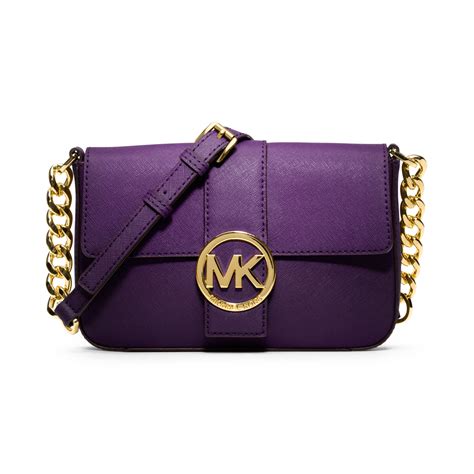 Michael Kors Fulton Small Messenger Bag in Violet (Purple) - Lyst