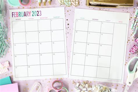 Free Printable 2 Page Monthly Calendar - 2024 CALENDAR PRINTABLE