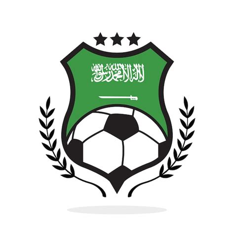 Premium Vector | Saudi Arabia national flag football crest