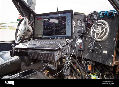 Interior cockpit of the TIV2 or "Tornado Intercept Vehicle 2", a storm ...