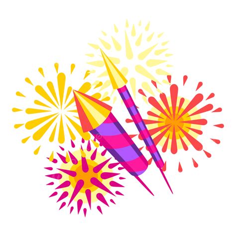 Diwali Fireworks Vector Hd Images, Illustration Of Diwali Fireworks, Poster, Border, Ignateva ...