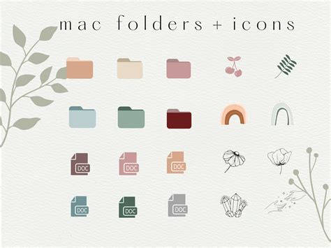 Aesthetic Folder Icons Boho Folder Icons for Mac - Etsy UK