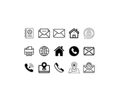 Premium Vector | Business card design icons