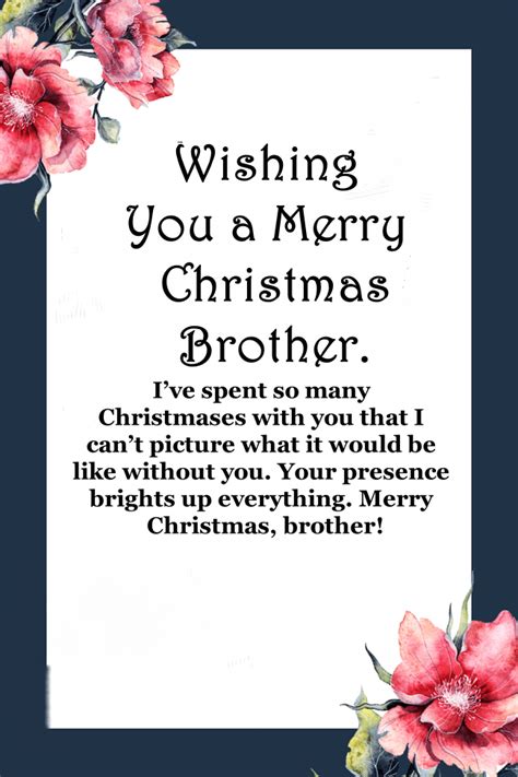 115 Cute Merry Christmas Brother Quotes With Images and Xmas Messages ...