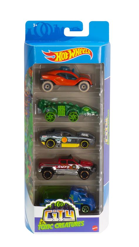 Buy Hot Wheels 5-Car Pack of 1:64 Scale Vehicles for Kids & Collectors (Styles May Vary) Online ...