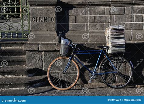 Postman Bike stock photo. Image of urban, lifestyles - 24196232