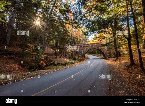 Fall Foliage in Maine Stock Photo - Alamy