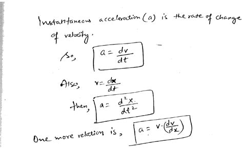 Acceleration Formula Physics