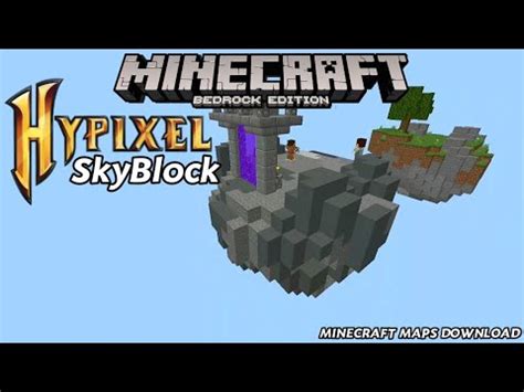 Hypixel SkyBlock Maps for Download Free! (Minecraft Bedrock Edition) [Yes Adfly] - YouTube