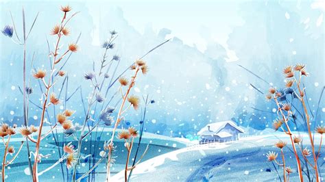 Winter Beautiful Background Cartoon wallpaper free | Winter wallpaper ...