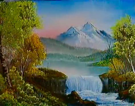 Waterfall Paintings By Bob Ross