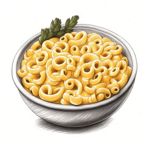 Premium AI Image | Bowl of macaroni and cheese