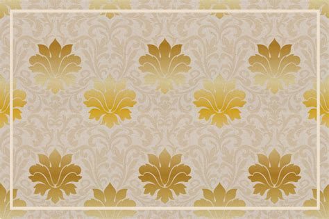 Classic style golden ornaments elegant table placemats - TenStickers