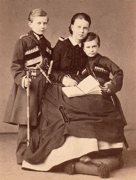 The three youngest children of Alexander II and Empress Maria ...