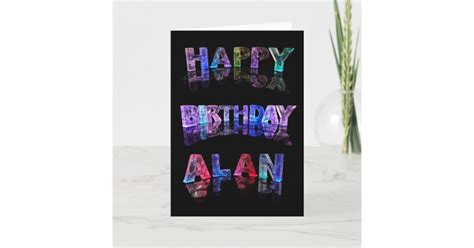 Happy Birthday Alan Card | Zazzle.com