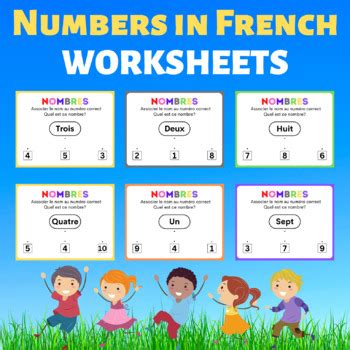 Numbers 1-10 Worksheets In French. Printable for K & Prek With Google Slides.