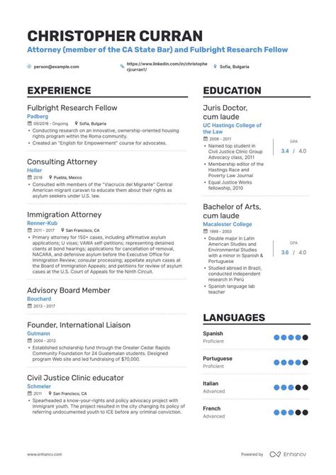 Attorney Resume Examples and Skills You Need to Get Hired