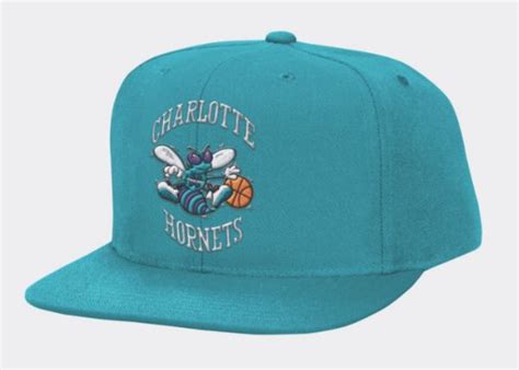 Men’s NBA Charlotte Hornets Hardwood Classics Solid Wool Snapback Hat By Mitchell & Ness ...