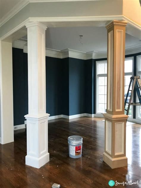 How We Updated our Interior Faux Columns | Dining Room Makeover | Interior columns, Dining room ...