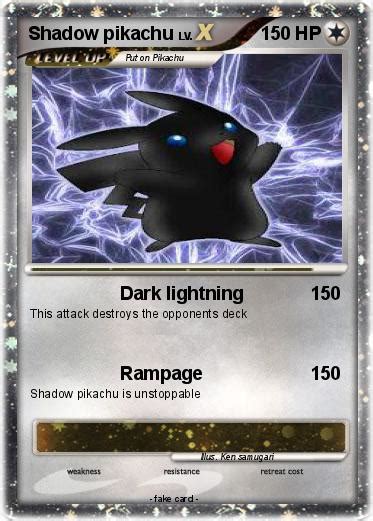 Pokémon Shadow pikachu 982 982 - Dark lightning - My Pokemon Card